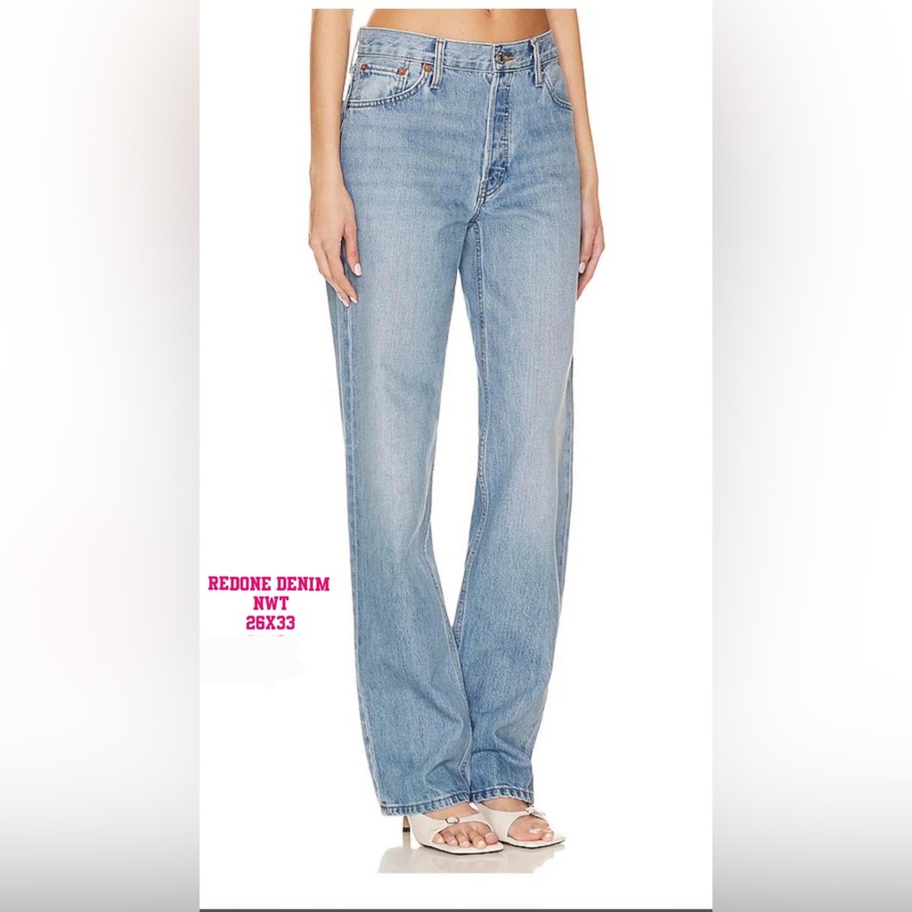 Re/Done Blue Flare & Wide Leg Jeans